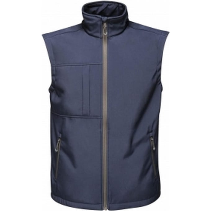 Regatta Heren Octagon 3 Layer Printable Softshell Bodywarmer (Marine)