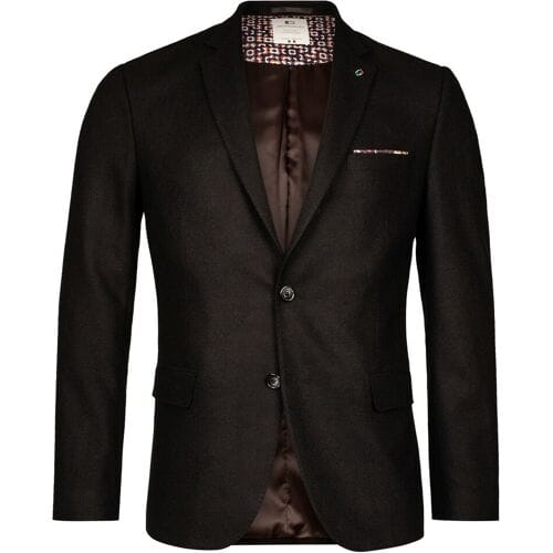 Giordano Colbert Robert Wool Mix Faux Uni Subtle Mélange  Zwart / male