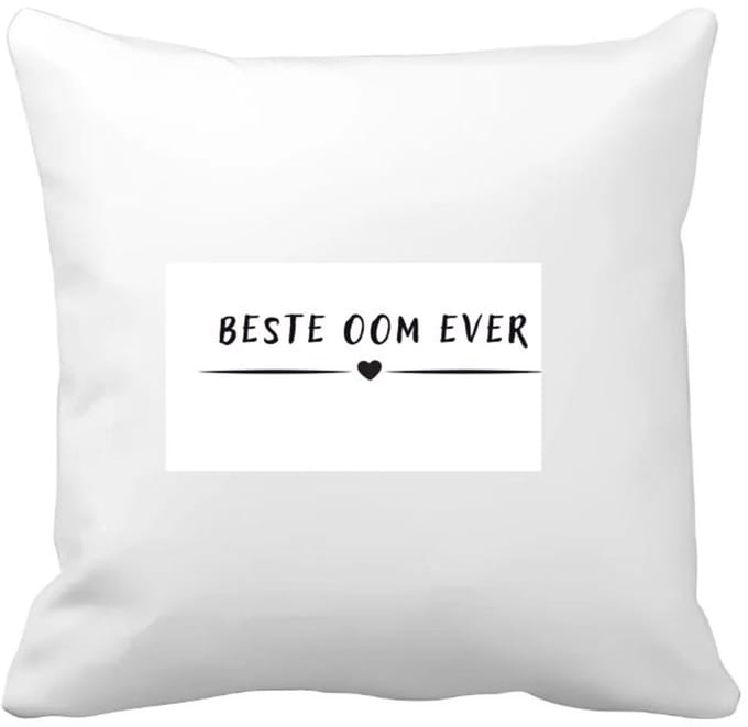 Akyol - beste oom ever Kussen hoes - Oom - uncle - leuk cadeau voor je oom - 40 bij 40 cm