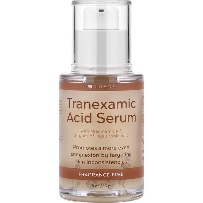 Tree To Tub, Sérum à l'Acide Tranexamique, Sans Parfum, 30 ml (1 fl oz) white