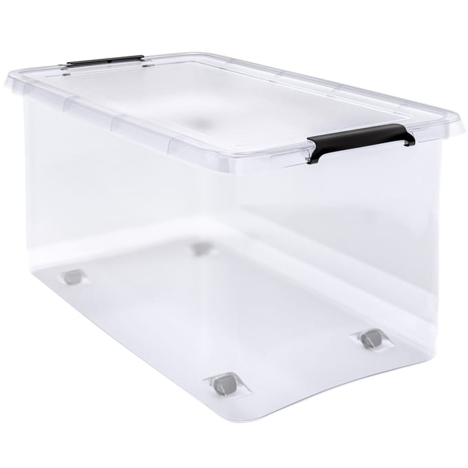 Opbergbox Deksel Transparant 60x40x35cm 60L