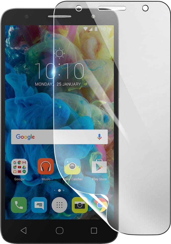 3mk, Geschikt voor Alcatel Pop 4 Plus, Schokbestendige Hydrogel Screenprotector, Transparant