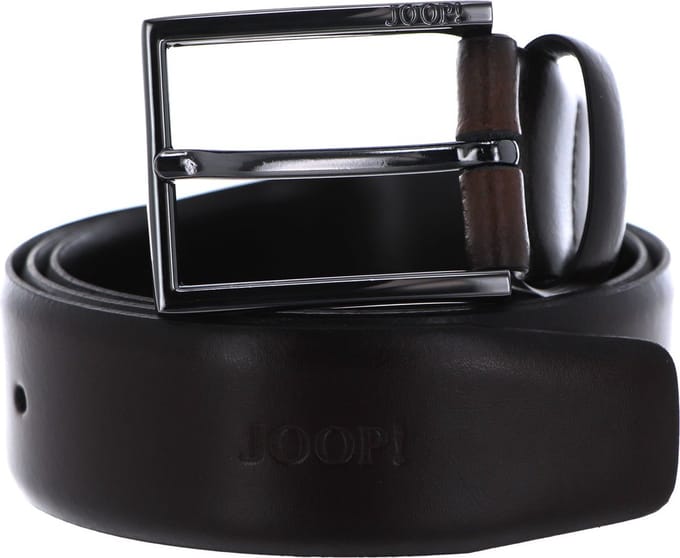 JOOP! Leren Riem Coll. Belt 3,5 CM Classic W80 D`Brown Donkerbruin