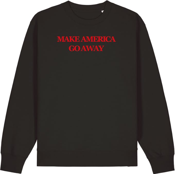 Make America go away (MAGA) - sweater - zwart | rood - M