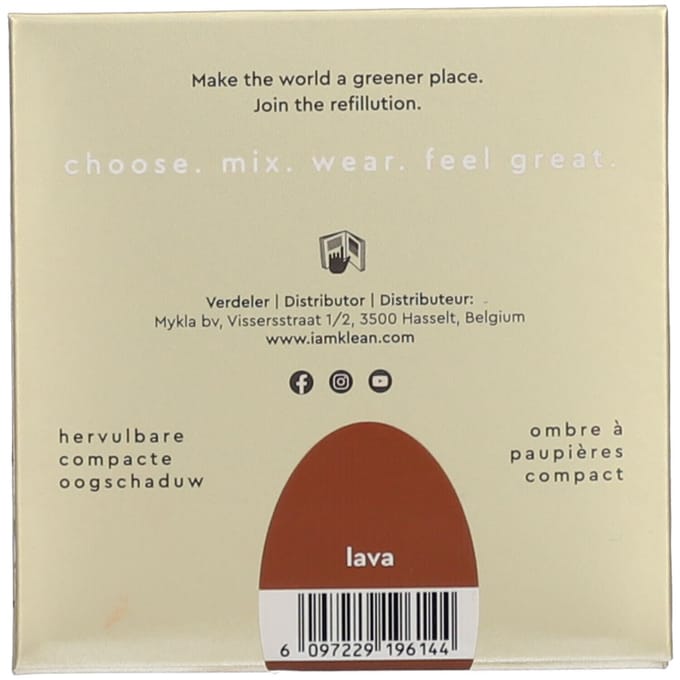 i.am.klean Compacte Minerale OogschaduwMake up - Make up - Oogschaduw - Lava