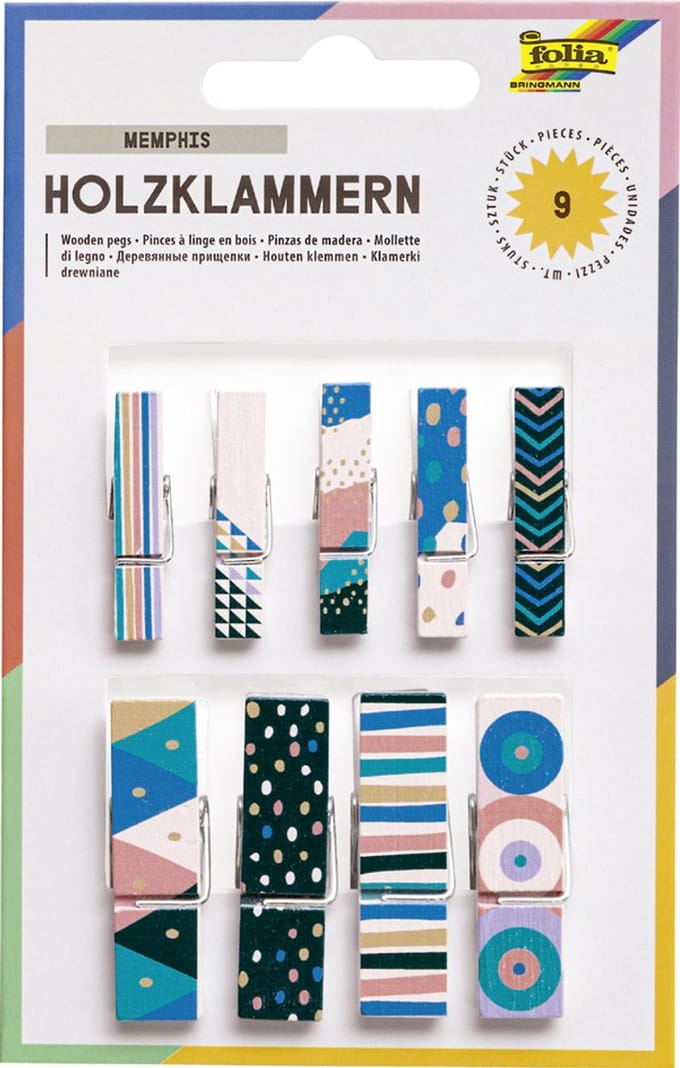 folia houten klemmen met opdruk 'All year I'