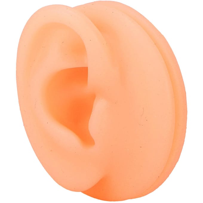 Siliconen Oor Acupunctuur Oefenmodel Herbruikbaar Simulatie Oor Display Model Vals Oor ModelRechts Right Ear orange