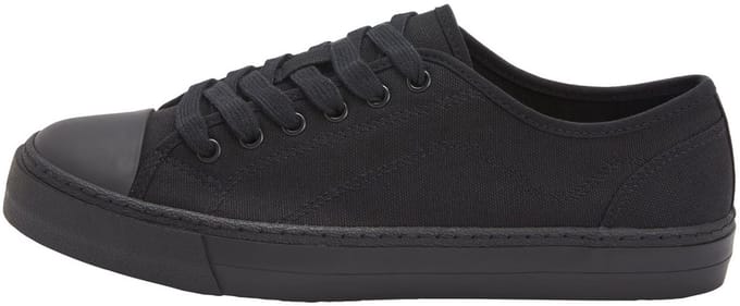 Next - Dames - Canvas baseball-sneakers - Zwart
