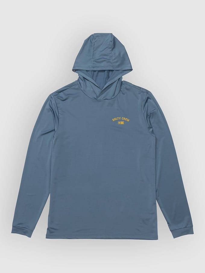 Salty Crew Overnight Hood Sunshirt Longsleeve Lycra blauw