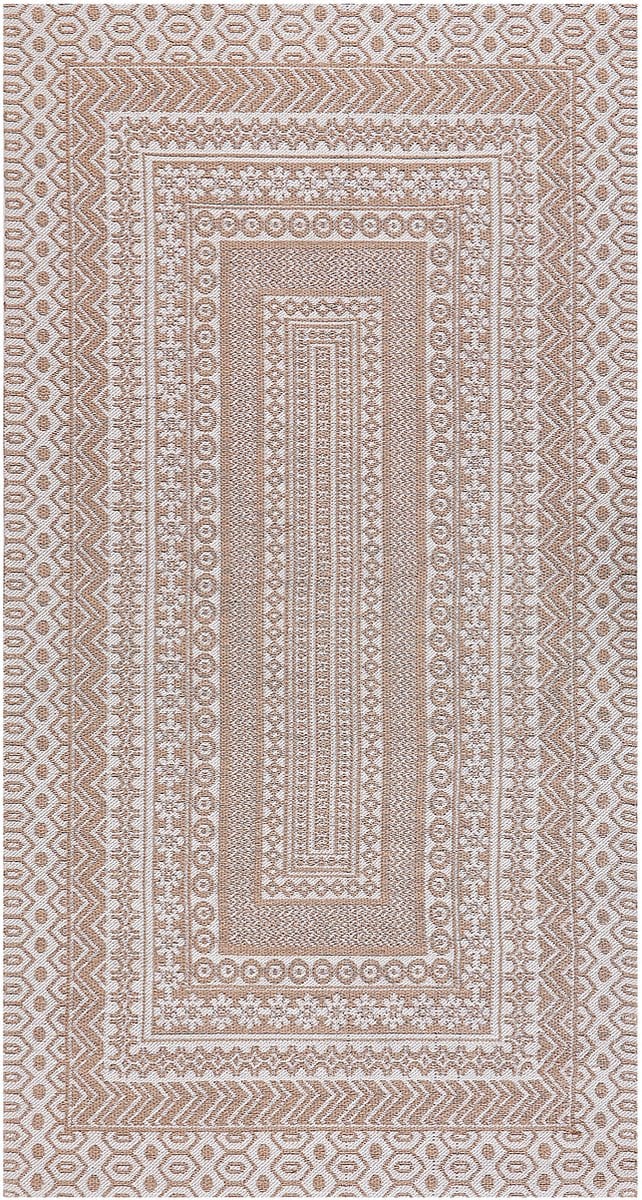 BAGLAR - Jute vloerkleed - Beige/Wit - 80 x 150 cm - Jute