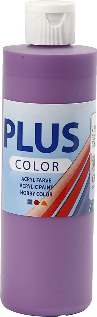 Plus Color Acrylverf, dark lilac, 250 ml/ 1 fles