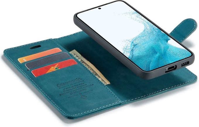 Samsung Galaxy A33 Bookcase hoesje - CaseMe - Effen Groen - Kunstleer