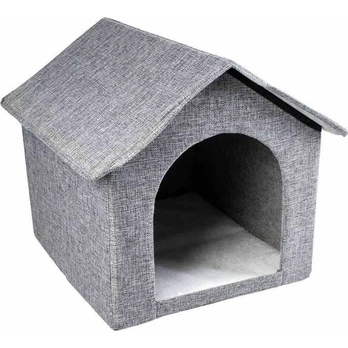 duvoplus kattenhuisje Gilly 43,5x38,5x41cm grijs