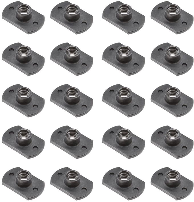 Dailygoods- Lasmoeren 20 Stuks - M6 Schroefdraad - Koolstofstaal