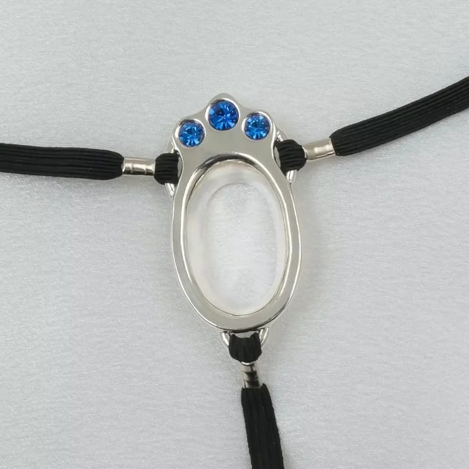 Sylvie Monthulé | Clit Jewelry | Clit Piercing | Blue Crystal Pearl size 56 size 56