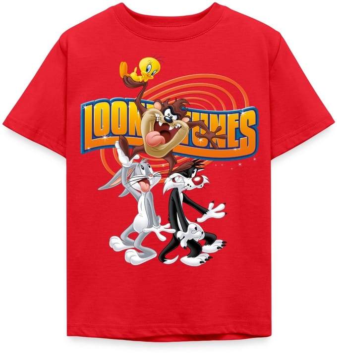 Looney Tunes Bugs Taz Tweety Sylvester T-Shirt Kinderen