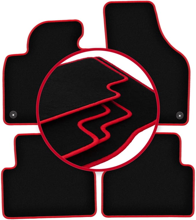 CARLUX-RED automatten voor: Volkswagen Tiguan I minivan (2007-2015)