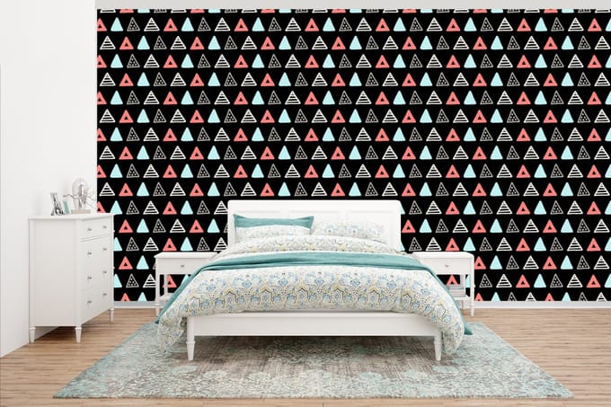 Behang - Fotobehang Jongens - Design - Driehoek - Breedte 500 cm x hoogte 280 cm