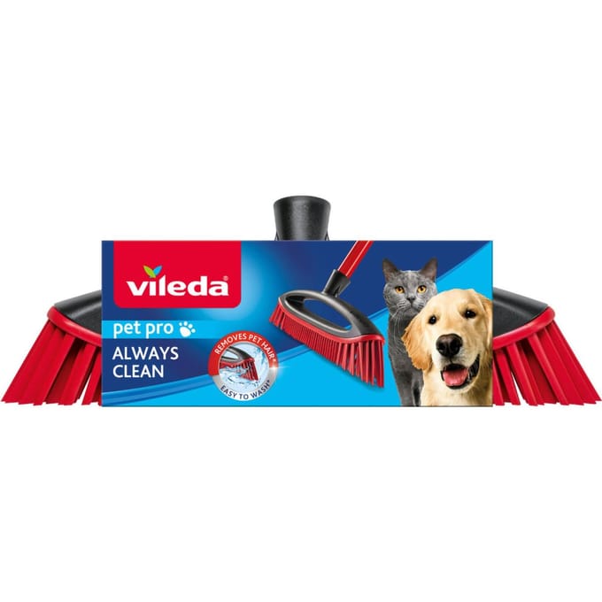Vileda PetPro Always Clean Bezem - Gemakkelijk dierenhaar opvegen