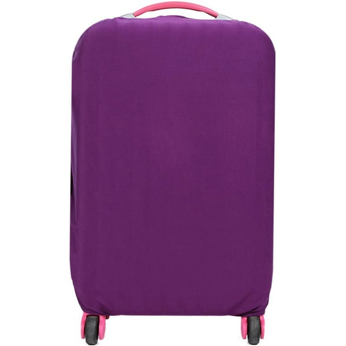 Housse de bagage de voyage, housse de valise élastique, housse anti-poussière M violet