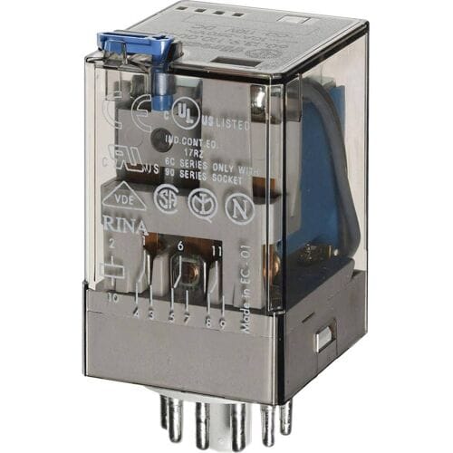 Finder 60.13.9.024.0074 Steekrelais 24 V/DC 10 A 3x wisselcontact 1 stuk(s)