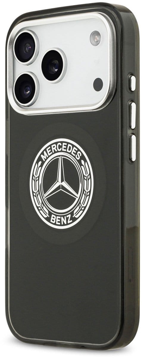 Mercedes-Benz Back Cover - iPhone 17 Pro - Zwart - Magsafe - Double Layer - Vintage Logo