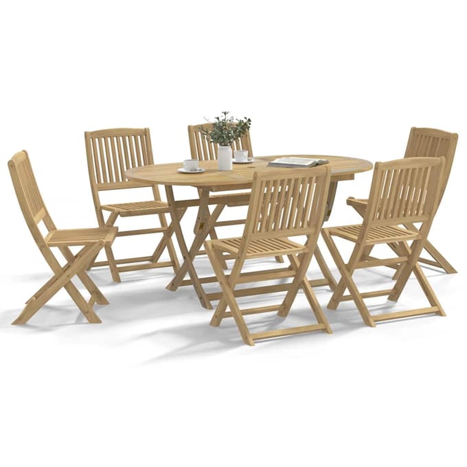 vidaXL - Klapstoelen - 6 - stuks - 48,5x57x90 - cm - Massief - acaciahout