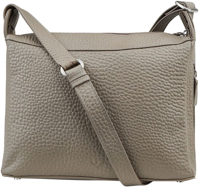 VOi Leren schoudertas Isabella Shoulder Bag Sand Taupe