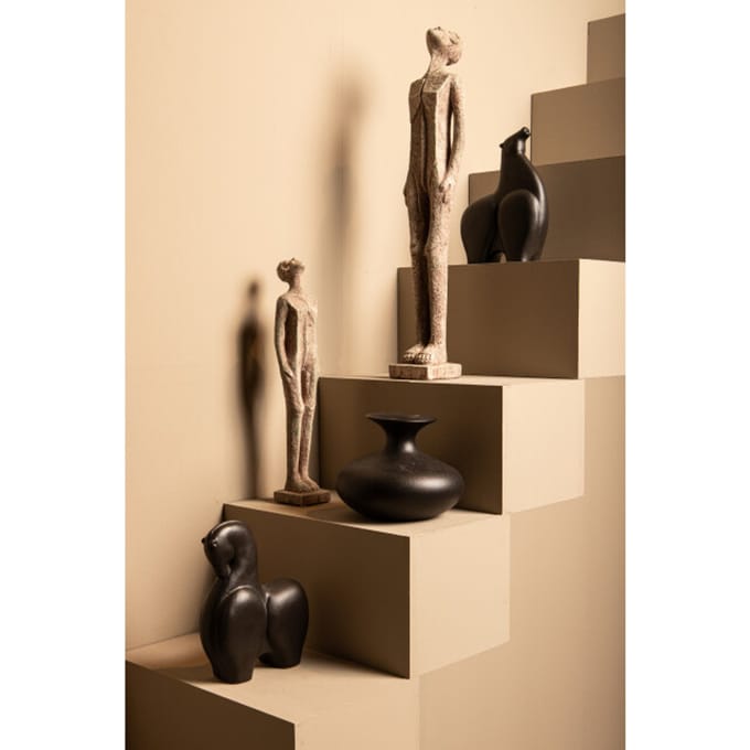 PTMD - Beeld Keiton - Grijs - 8x8x40cm