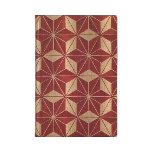 Paperblanks flexis cahier, uitvoering hishi mini, formaat 9,5 x 14 cm., gelinieerd