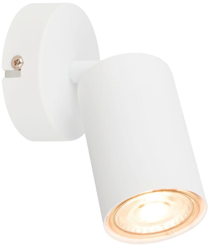 B.K.Licht - Opbouwspot - plafondspot met EEK A lichtbron - wit - spotjes GU10 fitting - kantelbaar - wandspots - 8 x 15.5 cm