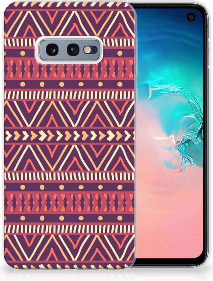 Samsung Galaxy S10e TPU bumper Aztec Paars