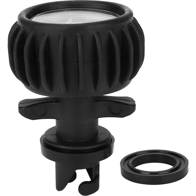 30PSI Rubberboot Luchtdrukmeter Meting Opblaasboot Enkele Barometer met Handpomp black