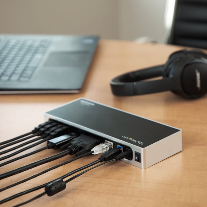 StarTech.com USB 3.0 Dual Monitor Docking Station - HDMI en DVI / VGA - dockingstation