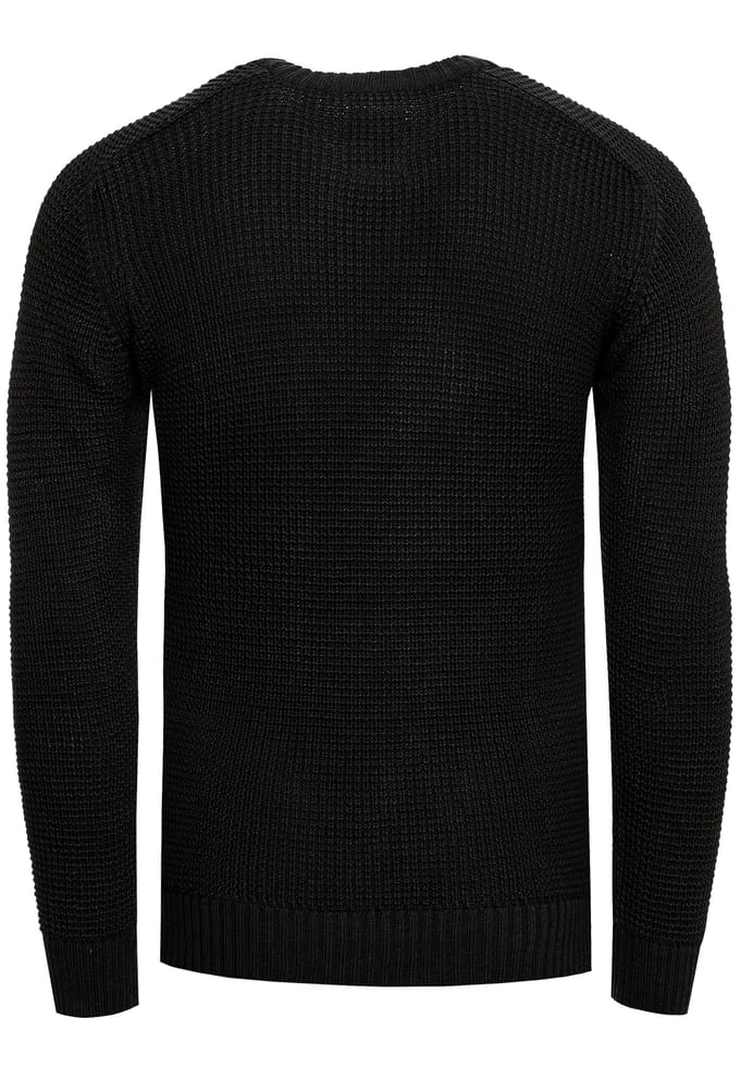 Rusty Neal Trui Casual Fit Trui Zwart