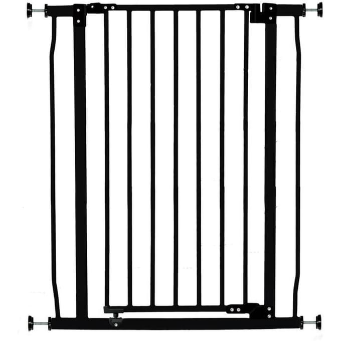 DREAMBABY Barriere de sécurité Extra Haute LIBERTY - Par pression - L 75/81 x H 93 cm - Noire