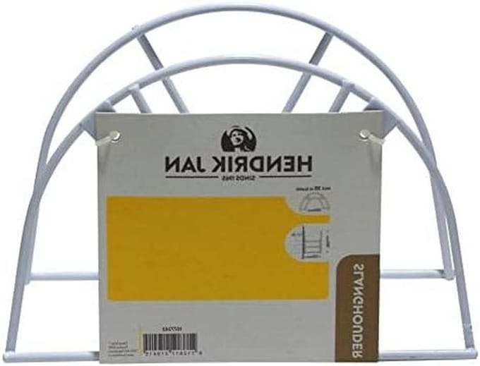 Wandslanghouder - Slangrek - Tuinslang Opbergen - Metalen Coating - 30 meter - Wit