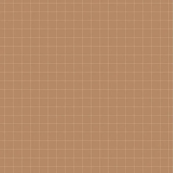 Eenvoudig babybehang Dekornik Check Pattern Small Cinnamon