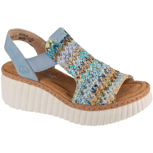Rieker Sandals 69172, Vrouwen, Blauw, Sandalen, maat: 38