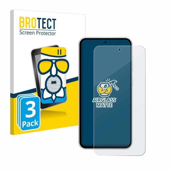 BROTECT - Screenprotector voor Samsung Galaxy S23 FE - Folie Beschermfolie Beschermglas matte 3 Stuks