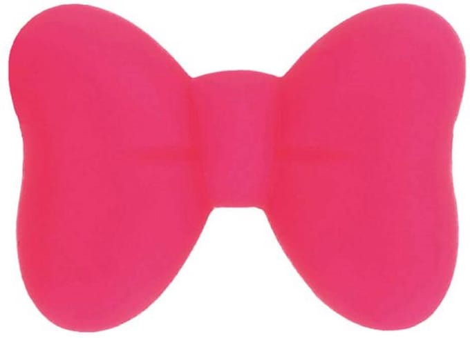 Siliconen Kralen - Roze Strik - 28,5x21mm - 5 Stuks