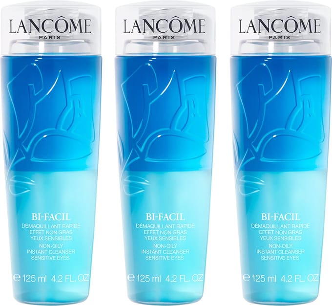 Lancôme Bi-Facil Oog Make-up Remover - Milde Oogmake-up Remover voor alle Huidtypes incl. Waterproof Make-up - 3 x 125ml