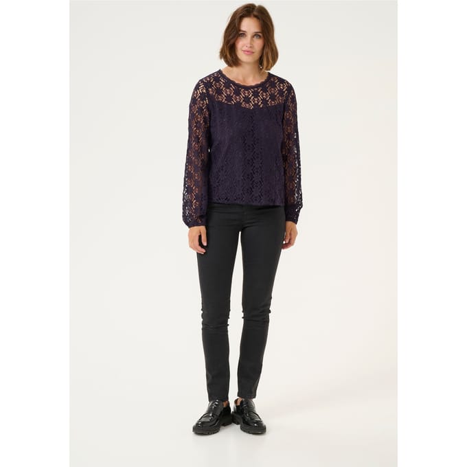 Blouse met lange mouwen Regular fit Dawn Purple