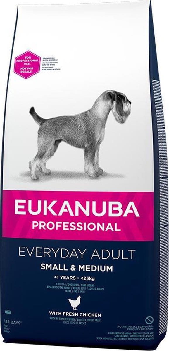 Eukanuba Dog Breeder Adult Small/Medium Chicken Every Day. Zak 16,5 kilo