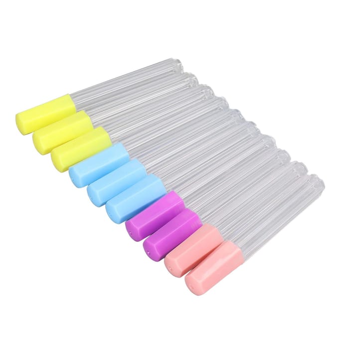 10 stuks Naaldcontainer Clear Duurzaam Plastic Brede Toepassing Naald Bewaarbuizen Foe white