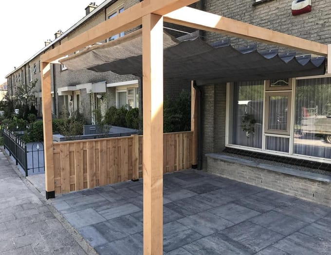 Wovar Harmonica schaduwdoek 200 x 500 cm | 285gr/m2 | Antraciet | Per stuk | Premium Schaduwdoeken