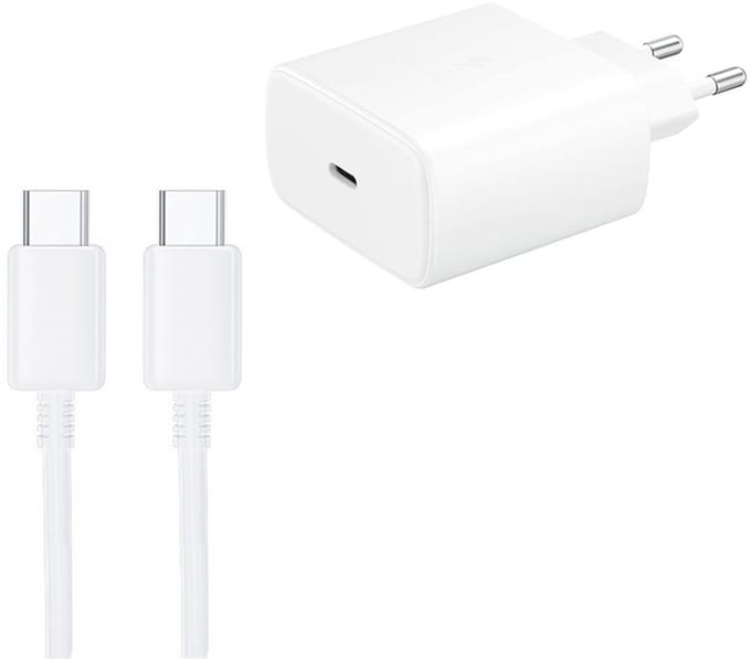 45W USB-C / Type-C Snellader - Oplader Adapter - Geschikt voor Super Fast Charging & PD/PPS Opladen - Inclusief 5A USB-C Kabel - wit