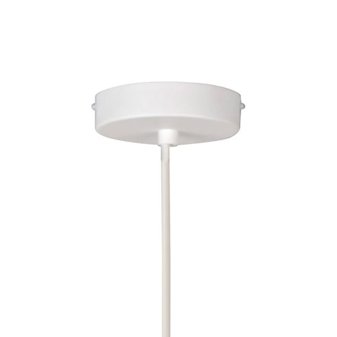 Forestier hanglamp Bamboo XL, Ø 60 cm, wit