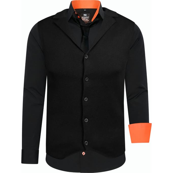 Driedelig pak met overhemd, vest en stropdas