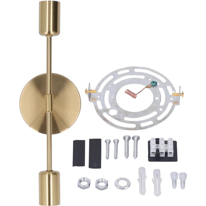 Dubbele Wandlampvoet E27 E26 Roestvrij Vintage Wandlamp Lampfitting voor Woonkamer Badkamer